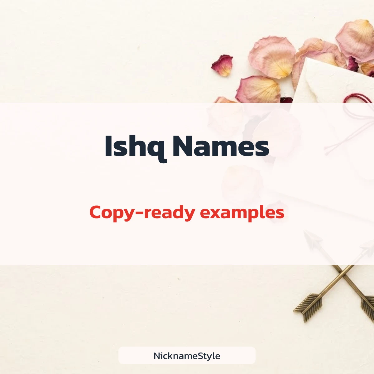 Ishq stylish names with a one-line meaning